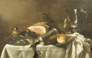 Nature morte avec un jambon