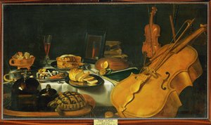 Nature morte avec instruments de musique - Pieter Claesz