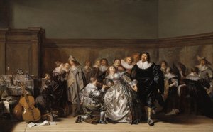 Une compagnie élégante, 1632 - Pieter Codde