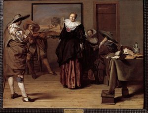 La leçon de danse - Pieter Codde