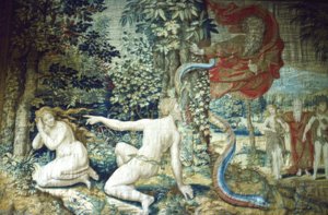 Florence. Adam et Ève après la Chute, Tapisserie de Bruxelles - Pieter Coecke van Aelst