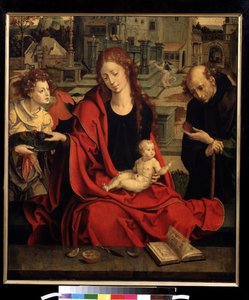 La sainte famille avec un ange - Pieter Coecke van Aelst