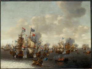 La bataille navale des quatre jours - Pieter Cornelisz. Soest
