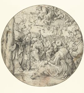 Pierre provoque la chute de Simon le Magicien - Pieter Cornelisz. genaamd Kunst