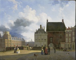 La Gevangenpoort et la Plaats, La Haye - Pieter Daniel van der Burgh