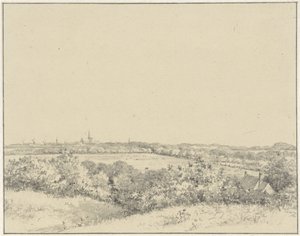 Vue de Haarlem, vue des dunes - Pieter Ernst Hendrik Praetorius