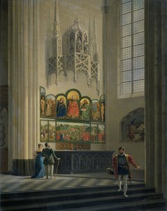 Le Retable de Gand dans la cathédrale Saint-Bavon à Gand, 1829