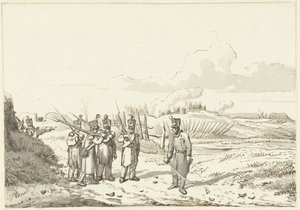 Patrouille en marche, 1813-1814 - Pieter Gerardus van Os (signed by artist)