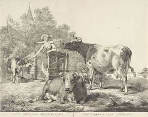 Vaches et laitière - Pieter Gerardus van Os