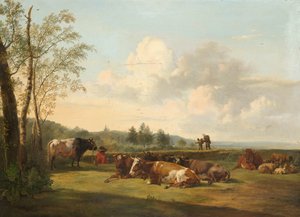Paysage avec du bétail - Pieter Gerardus van Os