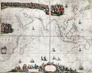 Carte des Indes orientales, vers 1666 - Pieter Goos