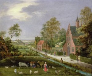 Paysage de village