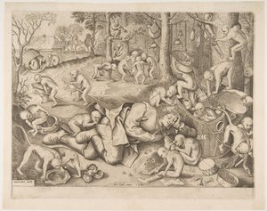Le marchand volé par des singes - Pieter Heyden van der