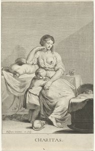 Mère avec enfants Charitas (titre sur l