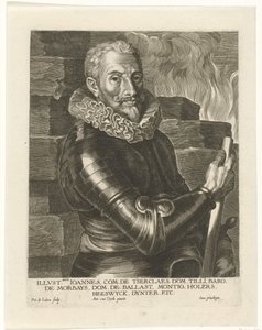 Portrait de Johann Tserclaes, Comte de Tilly - Pieter I Jode de