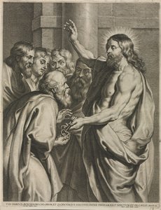 Le Christ donnant les clés à Pierre - Pieter I de Jode
