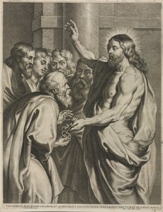 Le Christ donnant les clés à Pierre - Pieter I de Jode
