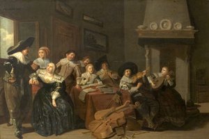 La Fête Musicale - Pieter Jacobsz (attr.to) Codde