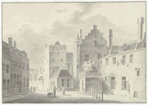 Derrière la cathédrale à Utrecht - Pieter Jan van Liender