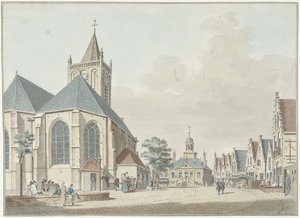Le marché à Vlaardingen avec l