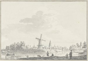 Vue de la ville de Buren - Pieter Jan van Liender