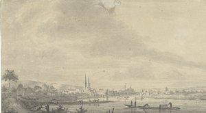 Vue de la ville de Höxter - Pieter Jan van Liender