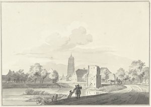Vestiges de la porte du bac à Heukelom - Pieter Jan van Liender