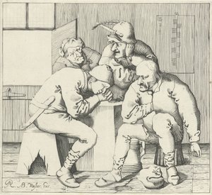 Quatre hommes autour d