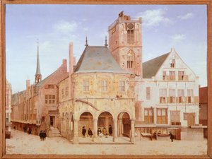 Ancien hôtel de ville à Amsterdam par Pieter Saenredam, Pays-Bas