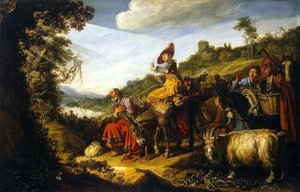 Abraham sur la route de Canaan - Pieter Lastman
