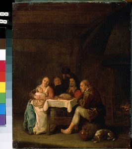 La prière avant le dîner - Pieter Molenaer