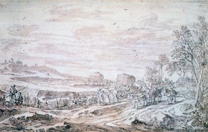 Paysage avec moissonneurs, vers 1615-1661