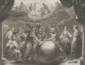 Planche 12: Allégorie sur la discorde en France, de Caspar Barlaeus, Medicea Hospes, 1638