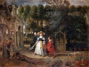 Rubens et Hélène Fourment dans le jardin, vers 1631