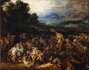 La bataille des Amazones Amazonomachia, 1598 - Pieter Paul Rubens