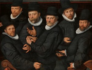 Six gardiens de la guilde des drapiers - Pieter Pietersz. (I)