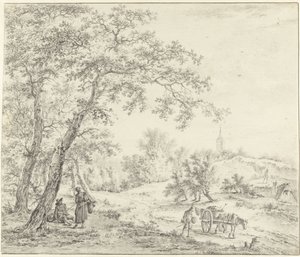 Paysage de Hollande du Nord (Egmond vers Castricum?) - Pieter Pietersz. Barbiers