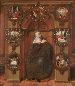 Notre-Dame des Sept Douleurs Le Triptyque de Joos van Belle. Panneau central, 1556 - Pieter Pourbus
