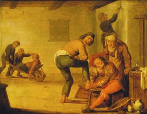 Le Chirurgien du village, 1633 - Pieter Quast