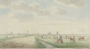 Vue de Kampen du côté terrestre - Pieter Remmers