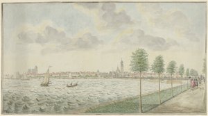 Vue de Kampen depuis la rivière - Pieter Remmers