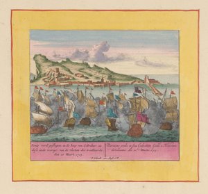 Bataille navale à Gibraltar, 1705 - Pieter Schenk (I)