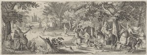 Chasse au héron - Pieter Serwouters