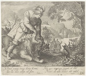 Samson et le lion - Pieter Serwouters