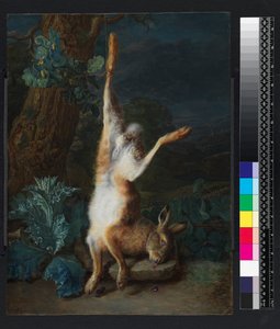 Un lièvre mort, avant 1782