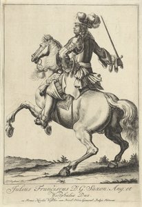 Portrait équestre de Julius Franz de Saxe-Lauenbourg - Pieter Stevens (vermeld in 1689)