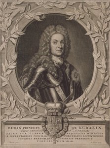 Portrait du prince Boris Ivanovich Kurakin 1676-1727 - Pieter Stevens Gunst van