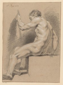 Nu masculin assis, vu de côté (3e prix 1770) - Pieter Wagenaar (II)