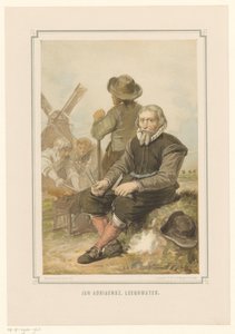 Constructeur de moulins Jan Adriaanszoon Leeghwater au travail