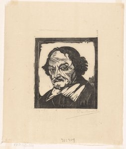 Portrait de Joost van den Vondel - Pieter Willem van Baarsel (signed by artist)